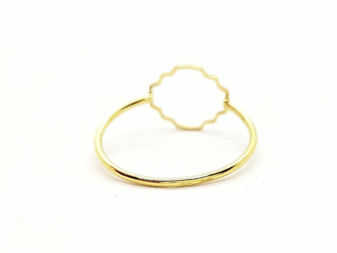 Bague 53 Bague Transparence Or jaune 58 Facettes 578910RV