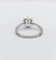 Bague solitaire or blanc, diamant 0,98 carat et certifcat AIG 58 Facettes A06225