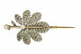Broche Élégance automnale : broche victorienne en forme de feuille de châtaignier et diamant 58 Facettes 13361-0011