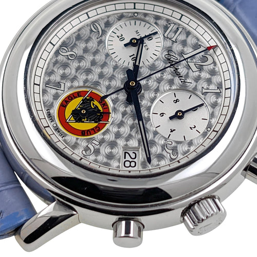 Montre CHOPARD - Eagle Ski Club Gstaad Chronograph watch 8900 Stainless Steel Round Mille Miglia Limited edition of 250 for the Eagle Ski Club Gstaad 58 Facettes
