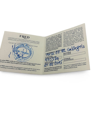 Bracelet Bracelet Fred Force 10 or blanc Grand Modèle 58 Facettes 1238