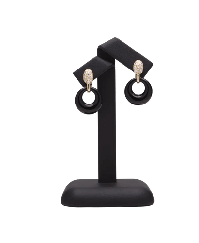 Boucles d'oreilles Clips d'oreilles Van Cleef & Arpels Or jaune 18K Diamant Onyx 58 Facettes BO220034/VCAClipsdOreillesVintage/PHOTO