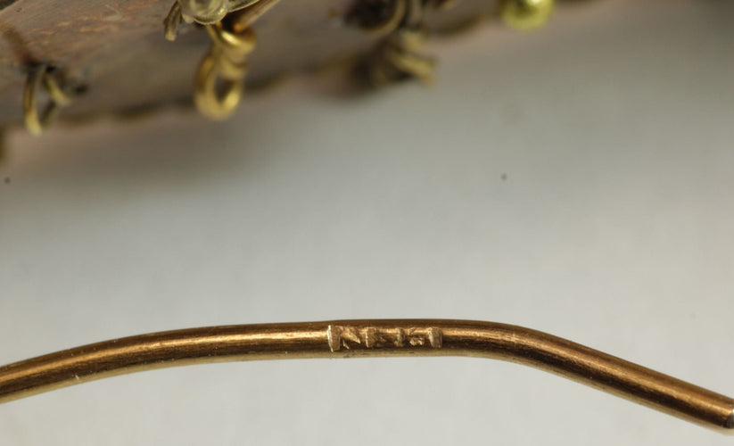 Boucles d'oreilles Boucles d'oreilles en or et perles anciennes 58 Facettes 7624