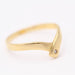 Ring 54 V-shaped gold ring with diamond 58 Facettes E360924B