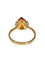 Bague 55.5 Bague or jaune citrine et diamants 58 Facettes