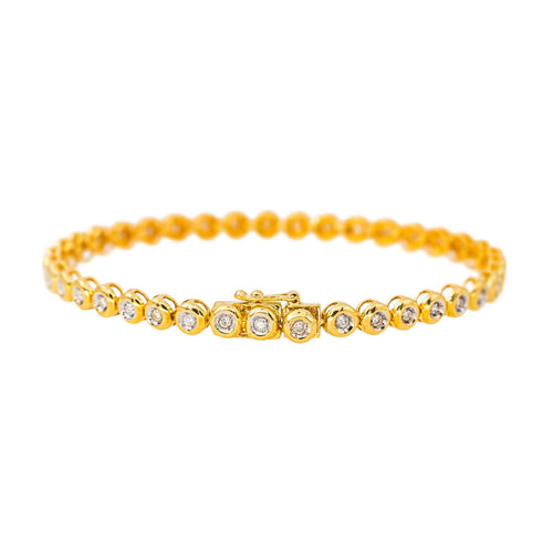 Bracelet Bracelet Tennis Or jaune Diamant 58 Facettes 4462737CN