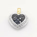 Pendentif Pendentif cœur or jaune saphirs & diamants 58 Facettes