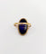 Bague 55 Bague Art nouveau Limoges plaque émaillée profil féminin en or 18k 58 Facettes A06418