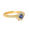 Bague 51 Tiffany&Co Bague Marguerite   Or jaune Saphir, Diamant 58 Facettes 4564998CN