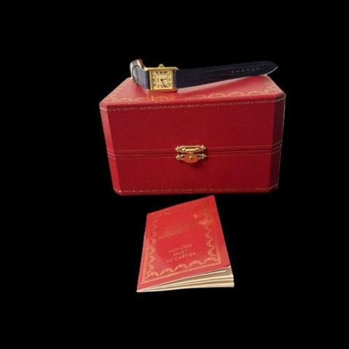 Montre Cartier Montre Tank Vermeil Must De Cartier Vermeil 58 Facettes MT43328