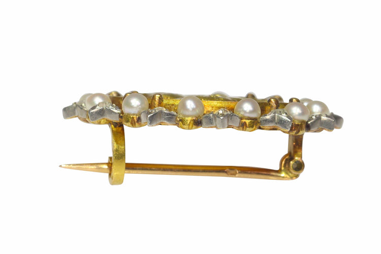 Broche Élégance vintage : un aperçu de la Belle Époque dans une broche 58 Facettes 21295-0015