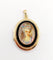 Pendentif Pendentif porte photo or rose, miniature demoiselle et onyx (circa 1900) 58 Facettes A05940