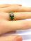 Bague 53 Bague jonc en or jaune, émeraudes navettes et diamants 58 Facettes AB576 bis