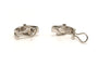 Boucles d'oreilles Boucles d'oreilles en or blanc serties de diamants 58 Facettes 18806