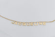 Collier Collier vintage en or avec le prénom Jacqueline 58 Facettes