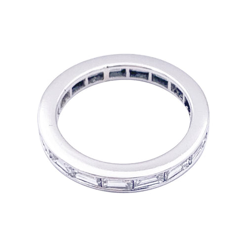 Bague 51 Alliance platine et diamants. 58 Facettes 33379