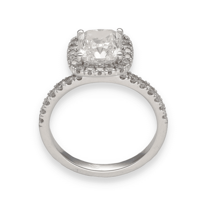 Solitaire diamant en or blanc