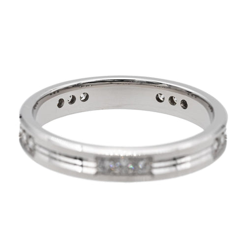 Bague 53 Bague Alliance Or blanc Diamant 58 Facettes 2711886CN