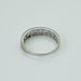 Bague 55 Alliance or blanc 9 diamants 58 Facettes 20400000835