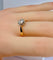 Bague 56 Bague solitaire en or jaune et platine, diamant 58 Facettes AB478