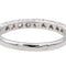 Bague 51 Bague Demi alliance Or blanc Diamant 58 Facettes 3227154CN