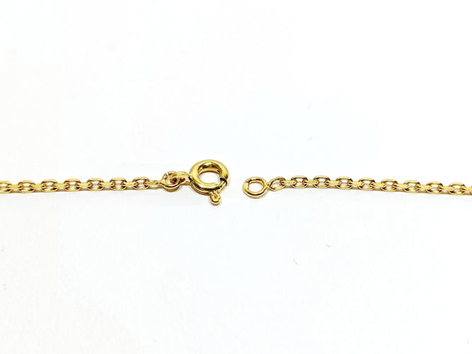 Bague Chaîne en or maille forçat 58 Facettes