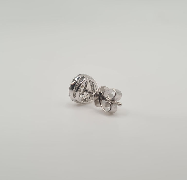 Boucles d'oreilles Boucles d’oreilles or blanc serties de diamants poires 58 Facettes