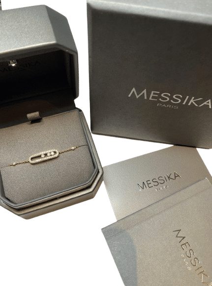 Bracelet MESSIKA - bracelet baby move pave or rose 58 Facettes 240454