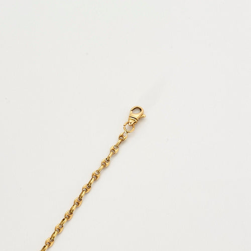 Bracelet Chaine or jaune gourmette 58 Facettes LP173-LP174