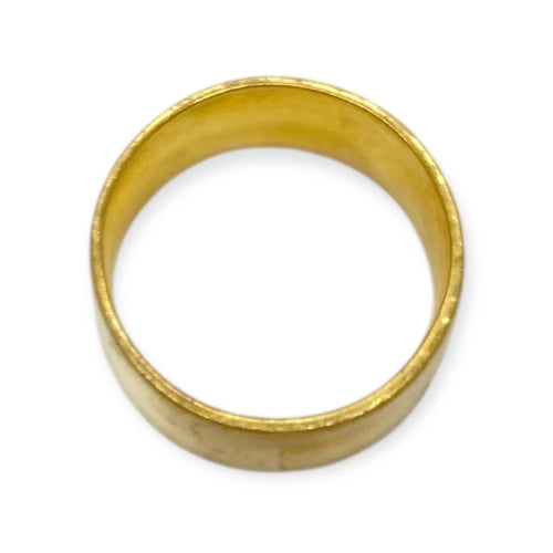 Bague 53 Alliance large ou jaune 58 Facettes 330080108