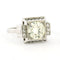 Bague 60 Bague Art Déco en platine avec diamants taille brillant et taille simple jusqu'à 2,30 ct 58 Facettes