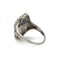Bague 48 Bague art deco platine, diamants et saphirs 58 Facettes 1171