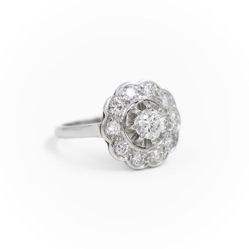 Bague 50 Bague Marguerite Platine Diamant 58 Facettes 2226833CN