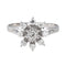Bague 54 Bague Marguerite  Or blanc Diamant 58 Facettes 4555741RV