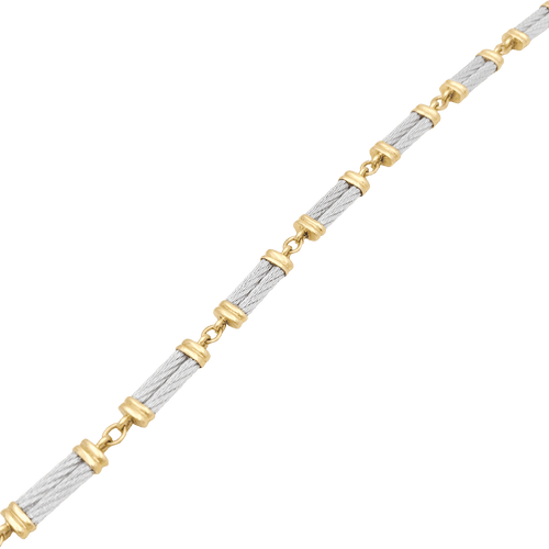 Bracelet Bracelet Fred, "Force 10", en or jaune, acier. 58 Facettes 34765