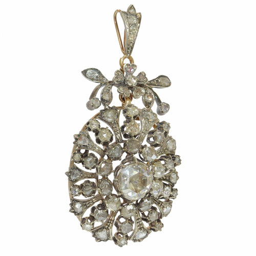 Pendentif Un héritage resplendissant : un pendentif en diamant victorien 58 Facettes 23304-0153