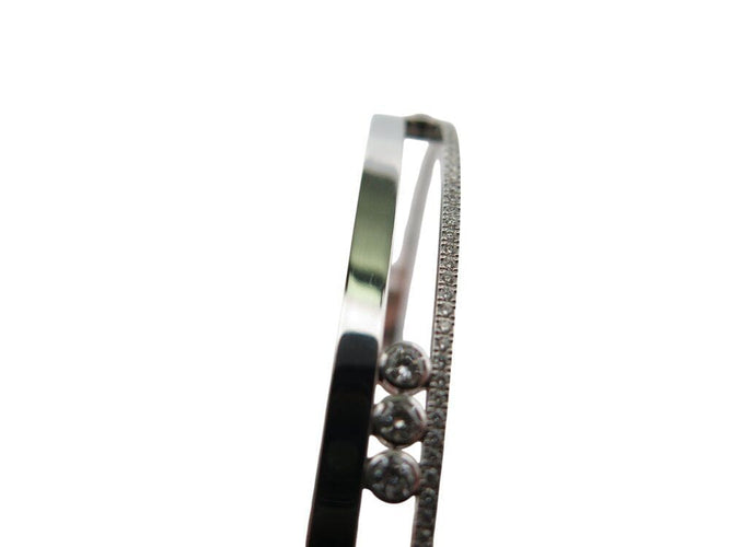 Bracelet bracelet MESSIKA  move romane 6514 or blanc diamant jonc 15 cm 58 Facettes 268783