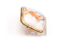 Broche Broche Art Nouveau en or jaune sertie d'un camée coquillage 58 Facettes 22921