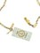 Collier Collier en or jaune tourmaline, indicolite et diamants 58 Facettes