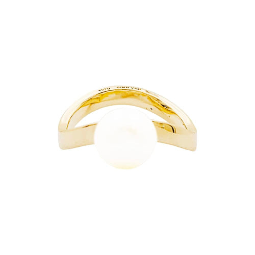 Bague 51 Bague vintage Dinh Van, or jaune, perle Akoya. 58 Facettes 35284