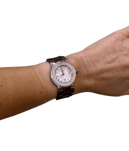 Montre Montre Chaumet Class One saphirs roses et diamants 58 Facettes