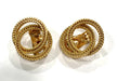 Boucles d'oreilles HERMES - Rares Boucles d'Oreilles Clips Vintage or jaune 58 Facettes