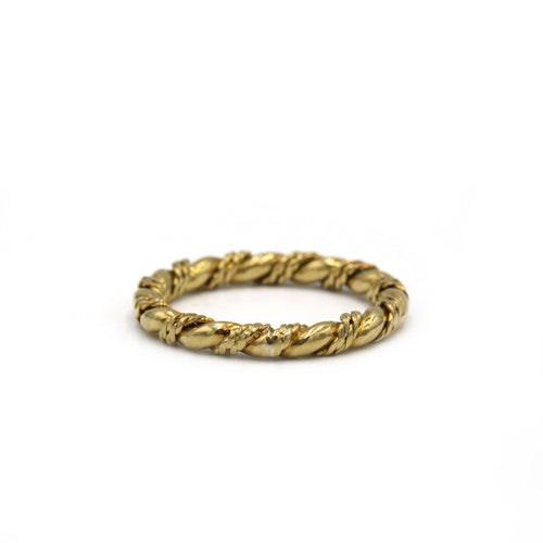 Bague 54 Bague torsadée - Or jaune 58 Facettes 250197R