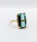 Bague 58.5 Bague cocktail or jaune, tourmaline 5,70 carats (circa 1950) 58 Facettes A05097
