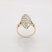 Ring 56 Marquise ring Yellow gold Diamonds 58 Facettes