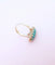 Bague 55.5 Bague Marquise cabochon de turquoise 58 Facettes AA 1669