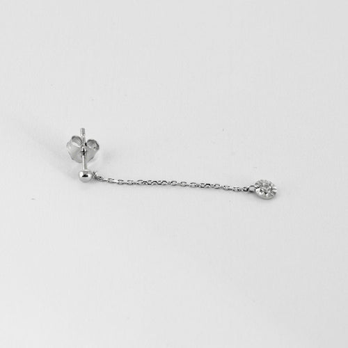 Boucles d'oreilles BOUCLES D'OREILLE OR BLANC DIAMANTS 58 Facettes M8927