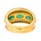 Bague 54 Bague Or jaune Emeraude, Diamant 58 Facettes 4354721CN