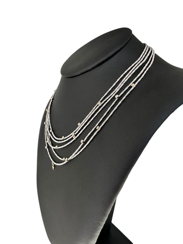 Collier Collier Wellendorff "Morgensonne" en or jaune et blanc avec diamants 58 Facettes