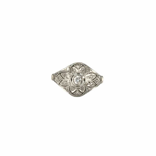 Bague 52 Bague Art Déco platine diamant 58 Facettes INV095